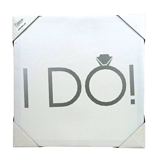 “I DO” CANVAS WALL ART NWT - Picture 5 of 7